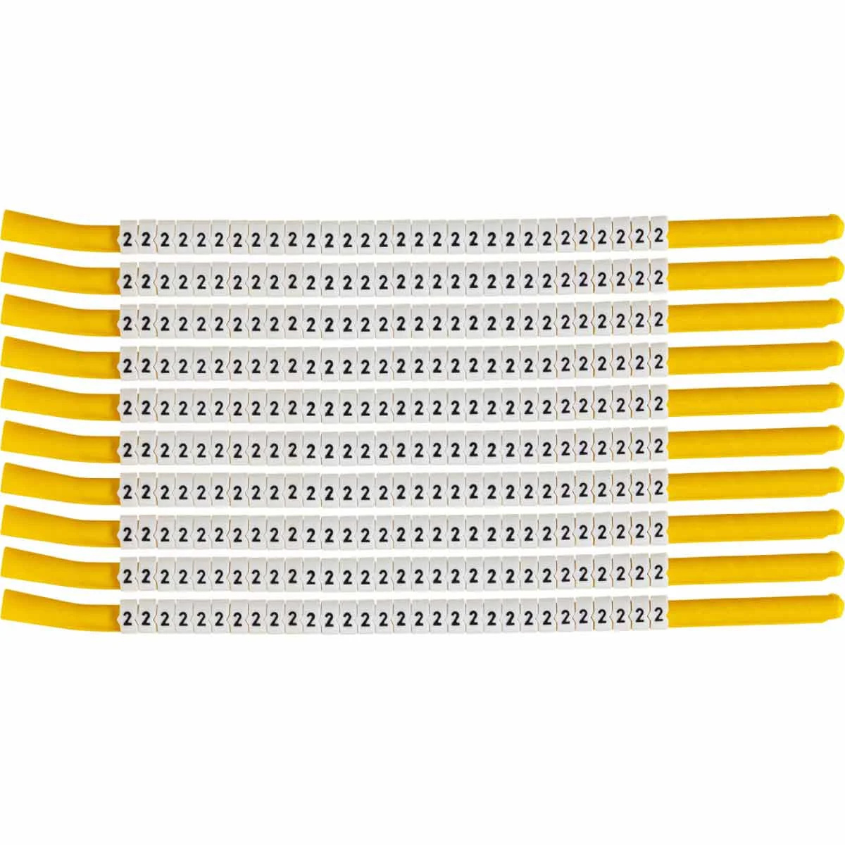 brd133302 - SCN-18-2 клипсы белые, 300шт/упак, для провода 4,6-5,9мм диаметра, легенда 2
