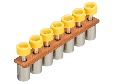 Соед. мостик IVB WKN16-7 - Соединительная перемычка, винтовая, изолированная, 7 полюсов, для клемм: WKN 16/U, цвет: желтый