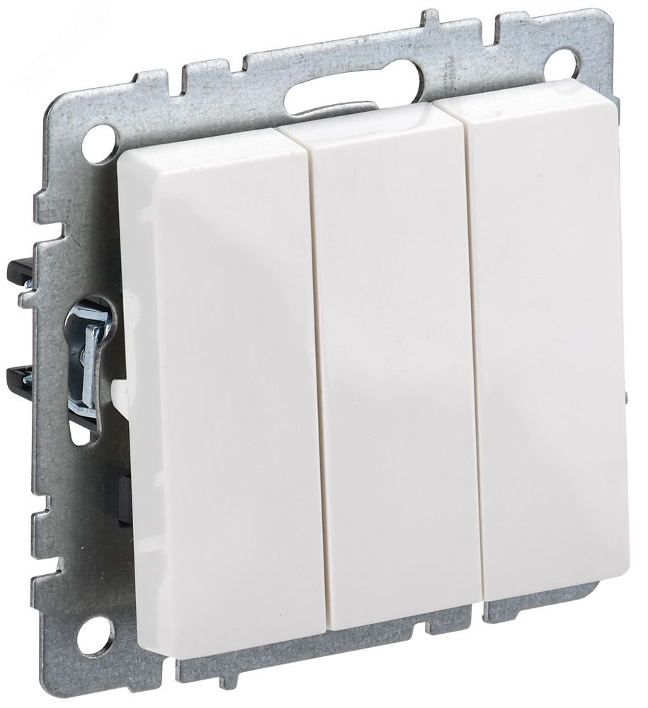 Выключатель 3-кл. СП BRITE ВС10-3-0-БрБ 10А бел. BR-V30-0-10-K01