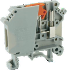 Клемма с ножевым размыкателем UKHV-2.5SK - Клемма с ножевым размыкателем, тип фиксации провода: винтовой, номинальное сечение: 2,5 мм кв., 16A, 1000V, ширина: 6,2 мм, цвет: серый, тип монтажа: DIN 35