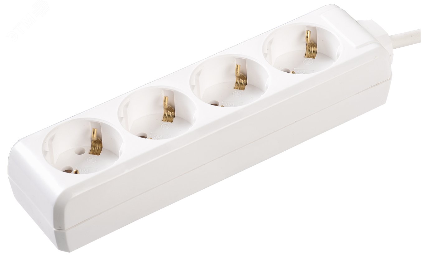 Удлинитель 4х5м с заземл. 16А IP20 У04 2P+PE 250В 3х1 WYP10-16-04-05-Z-N