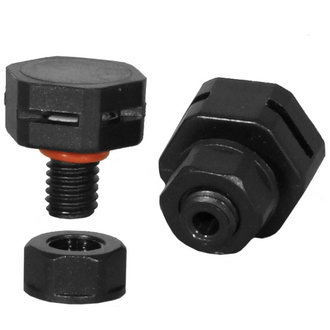 M5X0.8  PA66  BLACK - Клапан выравнивания давления M5X0.8, чёрный пластик