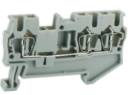 Проходная клемма UJ5-6/1X2E - Проходная клемма, 3 точки подключения в клемме, серия E, тип фиксации провода: пружинный, номинальное сечение: 6 мм кв., 52A, 800V, ширина: 8,2 мм, цвет: серый, стандарт GB/T14048.1, тип монтажа: DIN 35