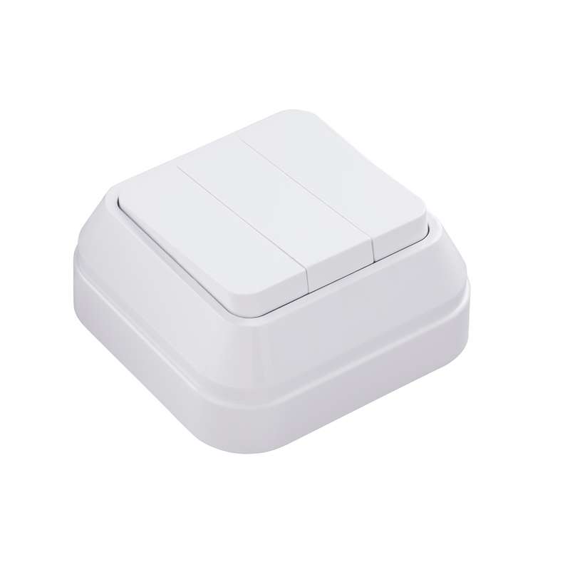 Выключатель 3-кл. ОП IP20 1вх. 3вых. бел. 451A5