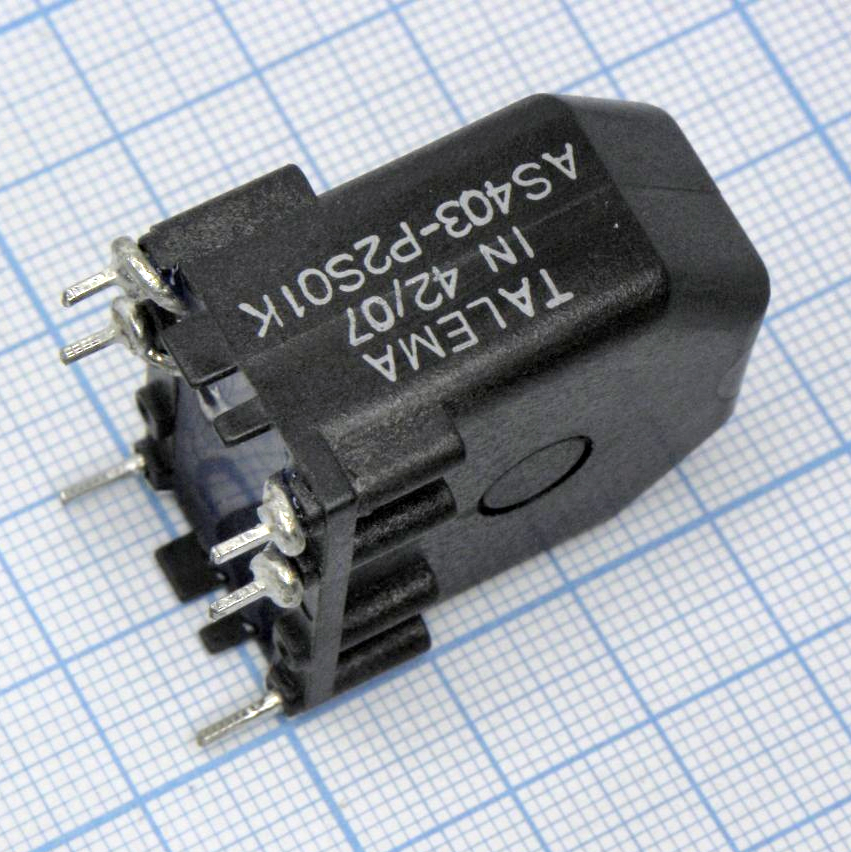 AS-403 - Датчик тока; 0-80A; 1:100; 20-200kHz; 2об/1об