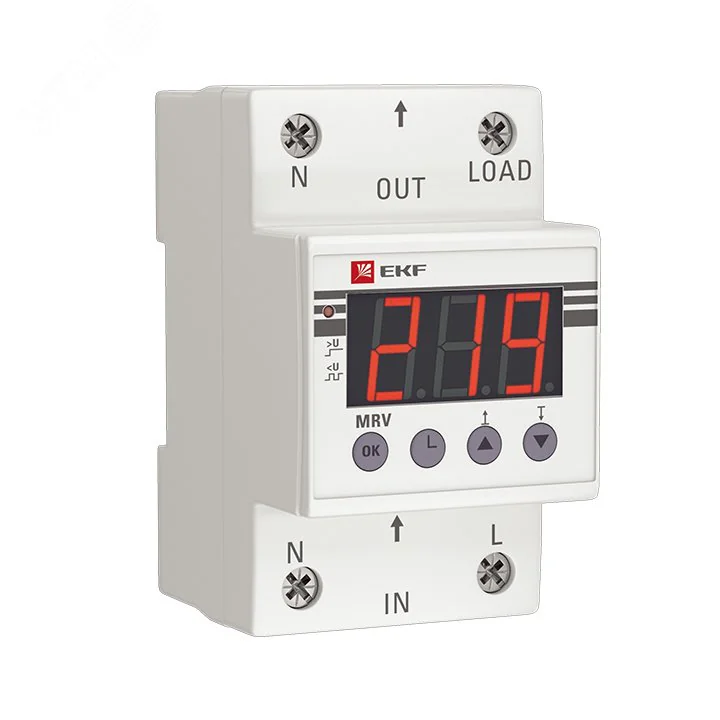 Реле напряжения с дисплеем MRV 40А PROxima MRV-40A