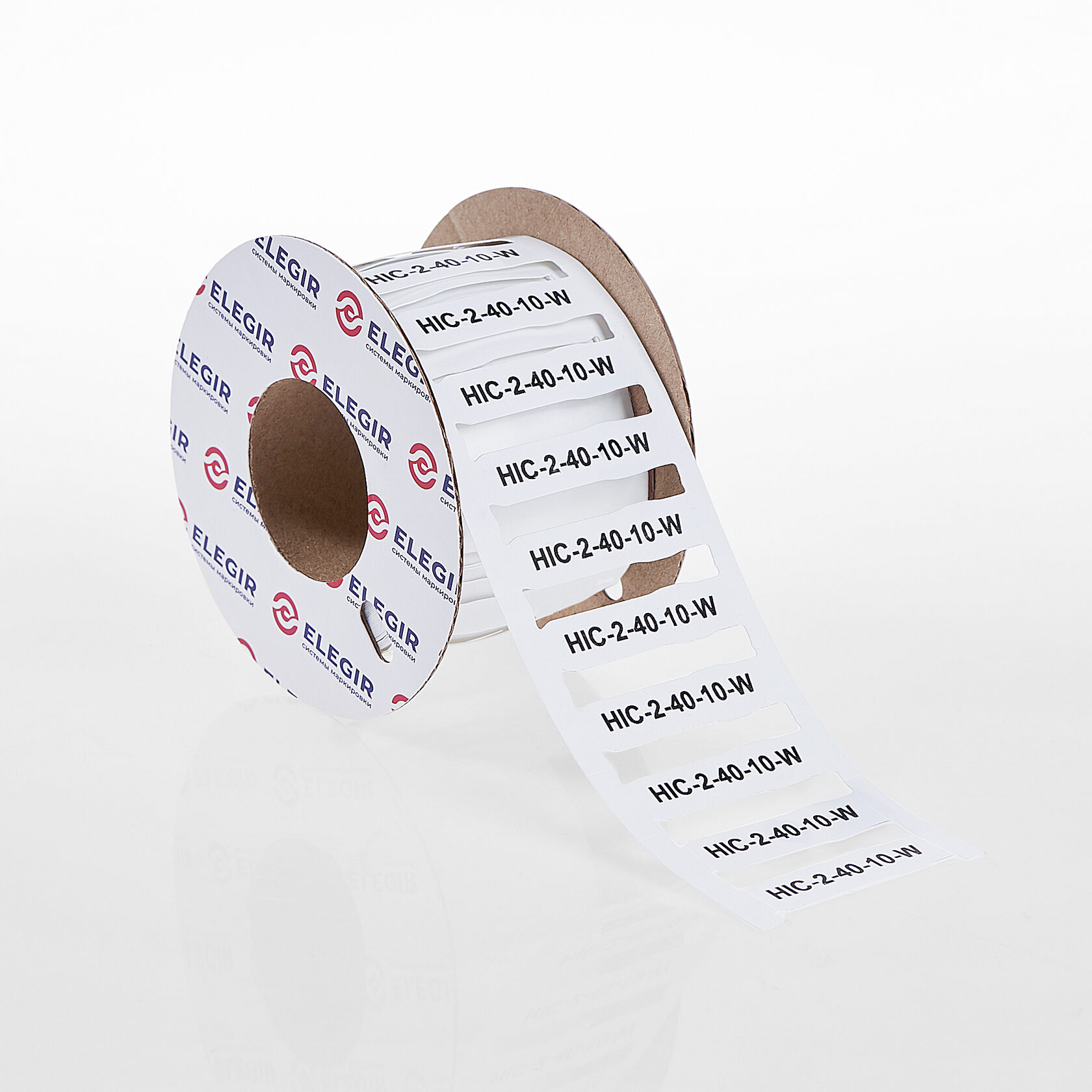 Маркер для контейнеров HIC-2-40-10-W - Маркер для конейнеров CHL, STC, DMP, высота 10 мм, длина 40 мм, цвет белый, для принтера: RT200, RT230, в упаковке 400 маркеров