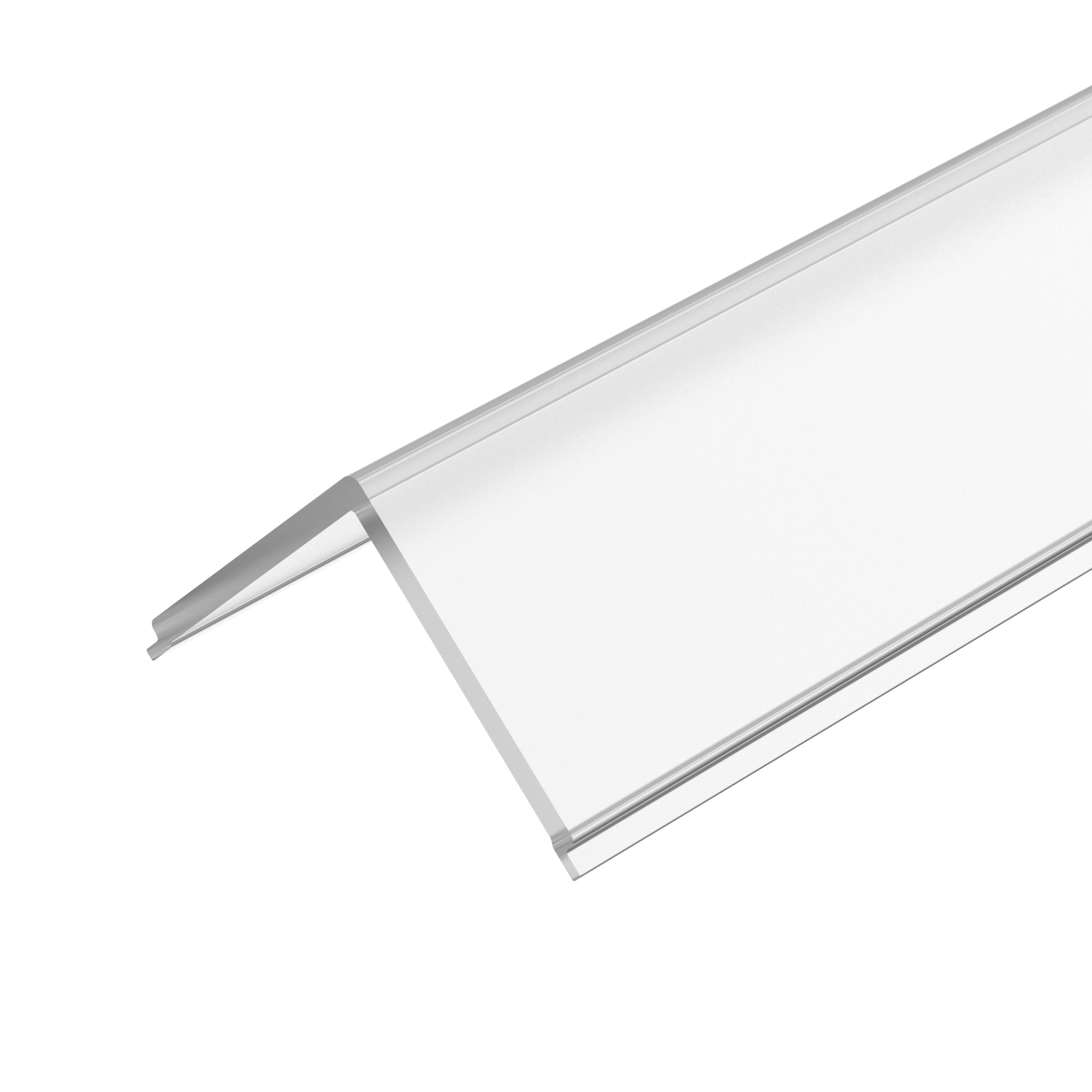 Экран ARH-KANT-H16-2000 Square Frost-PM 016581 - Полуматовый экран PMMA (90%) для профиля KANT-H16. угловой, длина 2000мм. Цена за 1м.