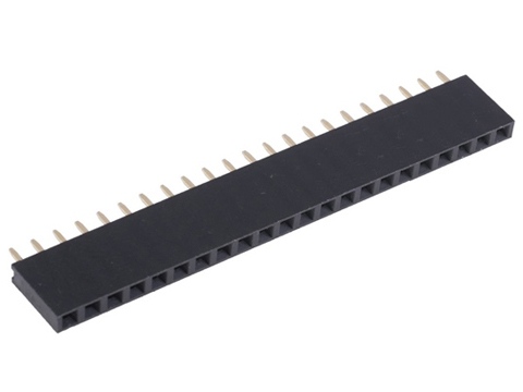DS1023-1X22S21 - Гнездо на плату 1х22 конт., шаг 2.54мм, высота 8.5мм