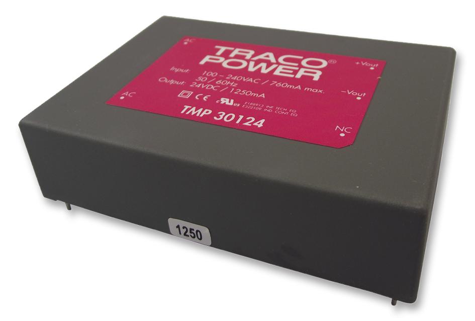 TMP 30124 - Преобразователь AC/DC выход 24В 1.25A 30Вт 7-выводов