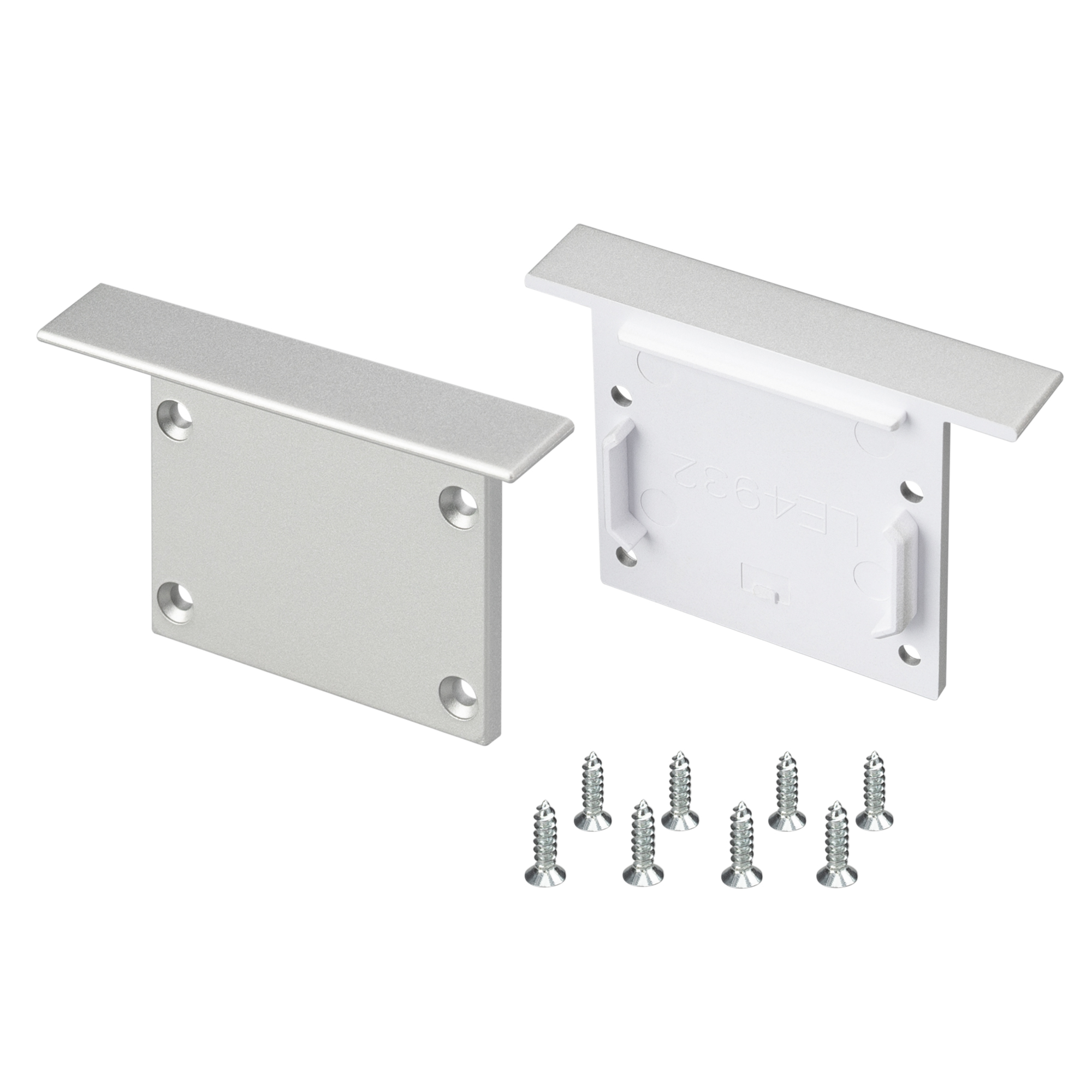 Заглушка SL-LINIA49-FS 030505 - Пара заглушек для профиля SL-LINIA49-F. В комплекте 2 заглушки, 8 шурупов. Цена за весь комплект.