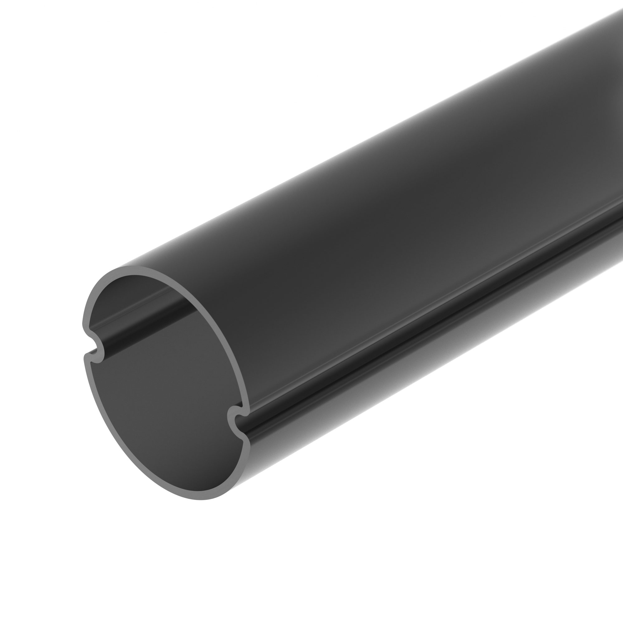 Экран ARH-ROUND-D20-DUAL-2000 OPAL BLACK 039256 - Матовый черный экран PC (22%) для профиля ARH-ROUND-D20-DUAL. Круглый, длина 2000мм. Цена за 1м.
