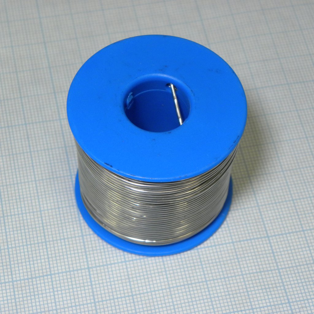 Припой Sn63Pb37  1.0мм 250гр без флюса - проволочный припой ПОС63, в катушке