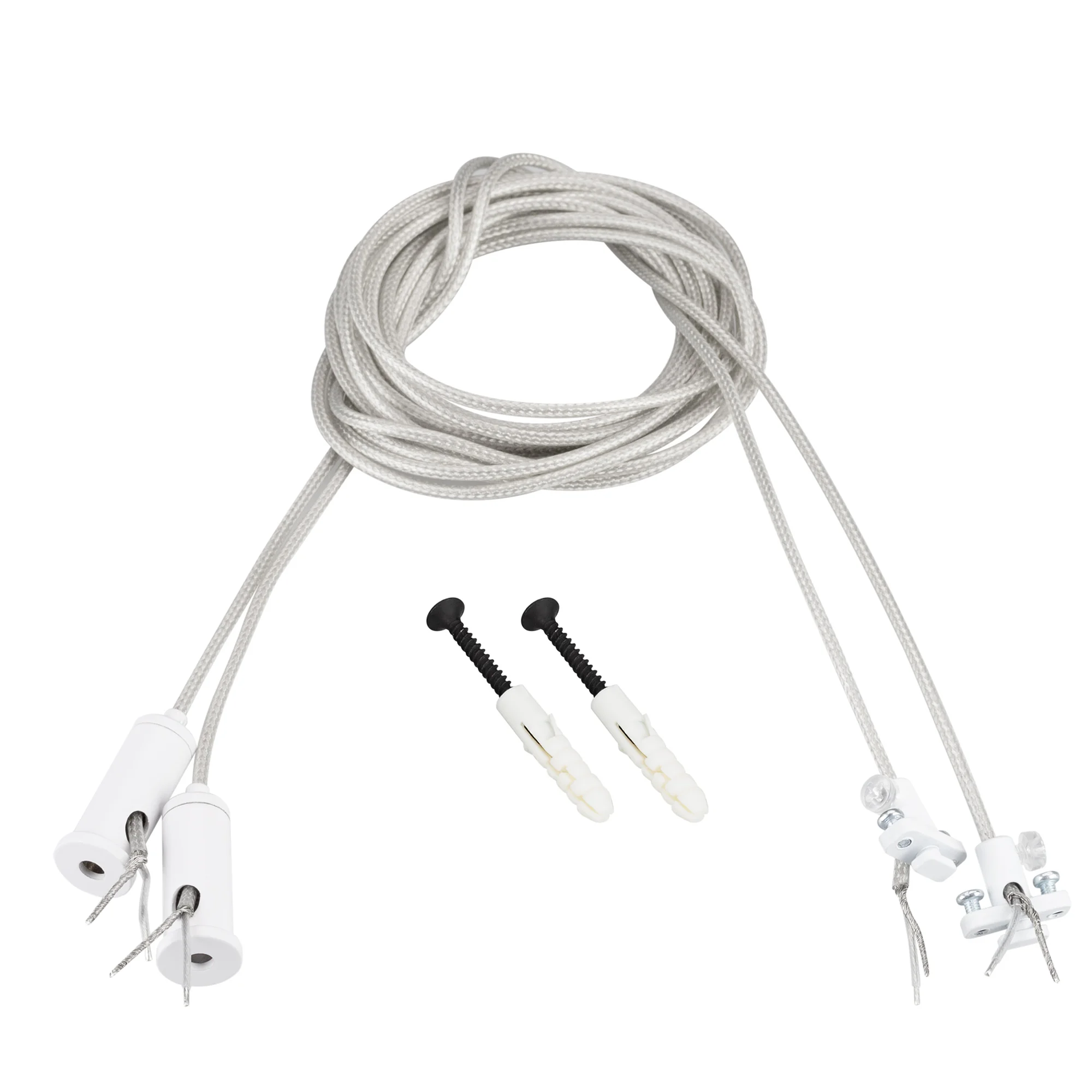 Подвес токопроводящий ARL-SL-LINE 2x2m Set WHITE 046133 - Токопроводящий подвес серии ARL белого цвета для профилей SL-LINE-3535, 5050, 3667, 3691, 4932, 5050, 4970, 7477, 2011М, SL-LINIA49-F, 62-F, 88-F, SL-ARC-3535. В комплекте: трос 2 м с токопроводящи