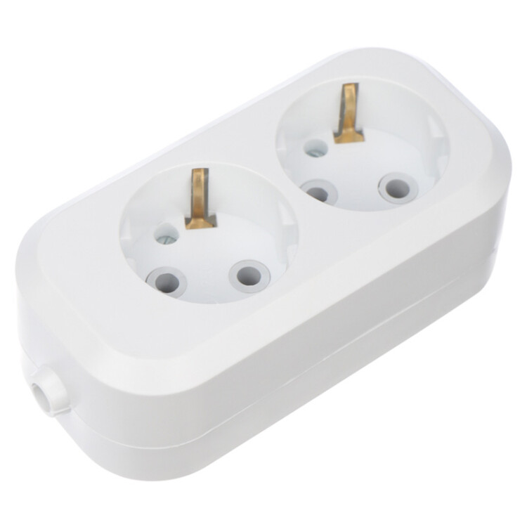 Колодка 2 гнезда с заземлением 11-8702