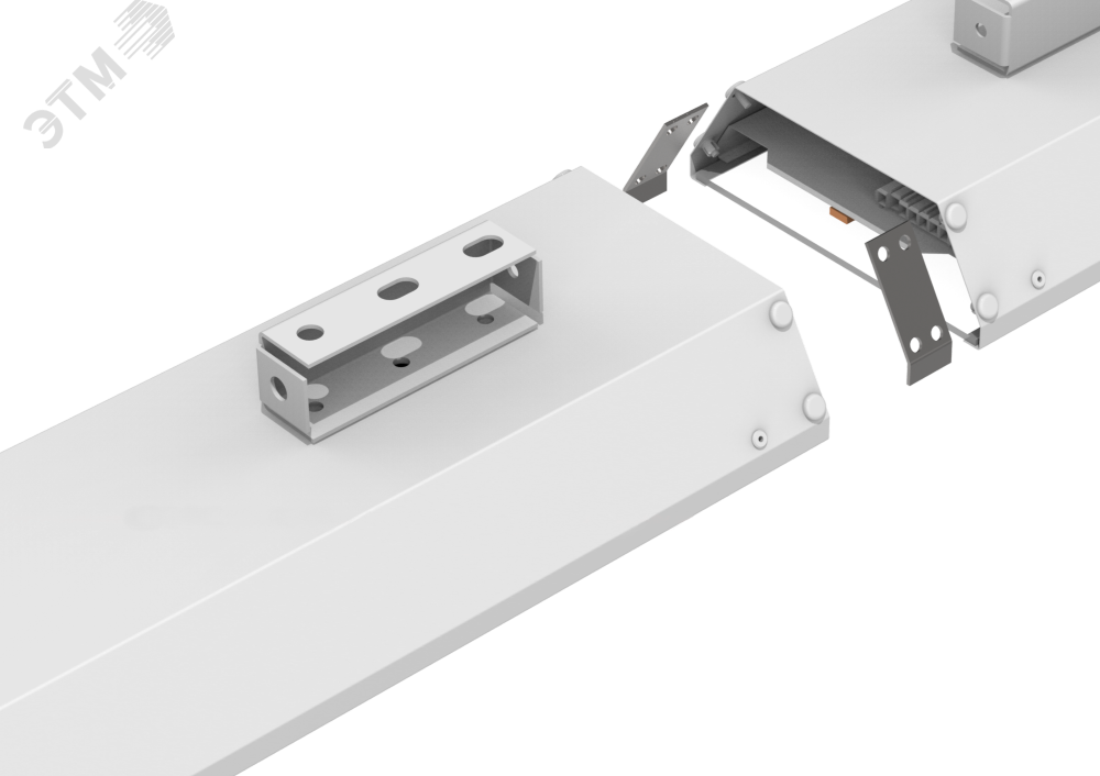 Пластина соединительная с набором креплений для светильников серии Supermarket (2 пластины +8       пластиковых гвоздей) V4-R0-00.0009.SU0-0001