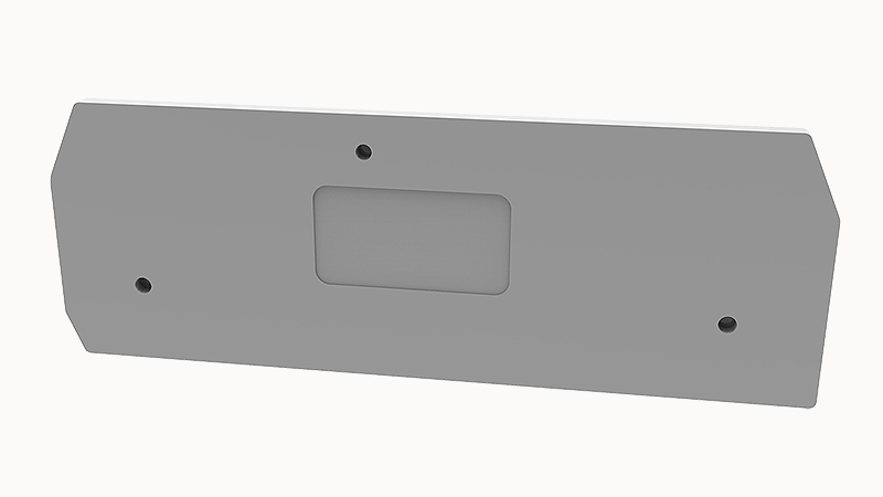 Торцевая крышка D-WS16-TW-01P-11 - Торцевая крышка, для клемм WS16-TW..., цвет: серый