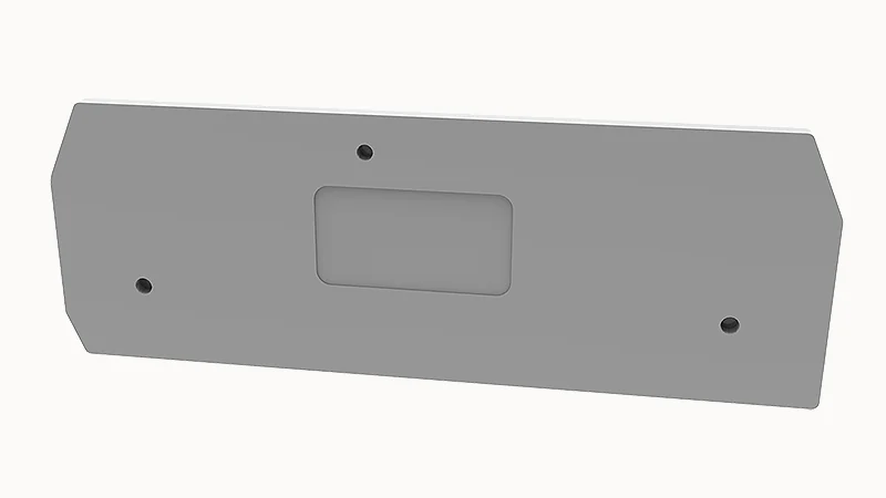 Торцевая крышка D-WS16-TW-01P-11 - Торцевая крышка, для клемм WS16-TW..., цвет: серый