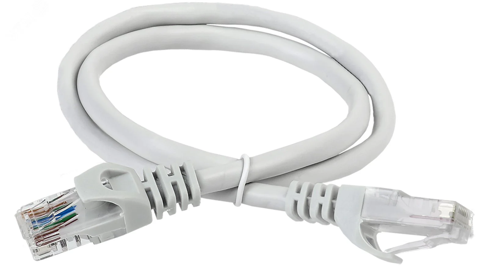 Патч-корд категория 6A UTP 5 метр LSZH серый PC01-C6AUL-5M