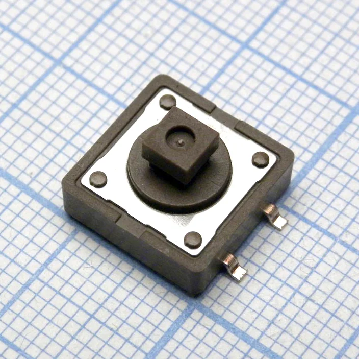 DTSM-24N-V-T/R - Кнопка тактильная миниатюрная SMD 12*12* 7.3 / 0,05A/12Vdc
