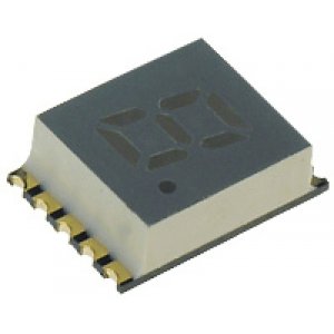 KCSA02-105 - 1 разрядный сегментный дисплей smd 5,08мм/красный/635нм/8-30.4мкд/ОА