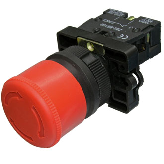 LXA2 (3SA5)-BS442 ON-OFF - Кнопочный переключатель серии 3SA5 с возвратно-поворотным толкателем с фиксацией на размыкание, NС, 240В, 3А