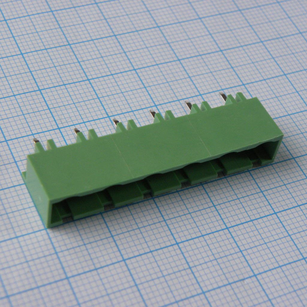 2EDGVC-7.5-06P-14-00A(H) - Разъемный клеммный блок на плату, 6 контактов. Серия 2EDGVC-7.5