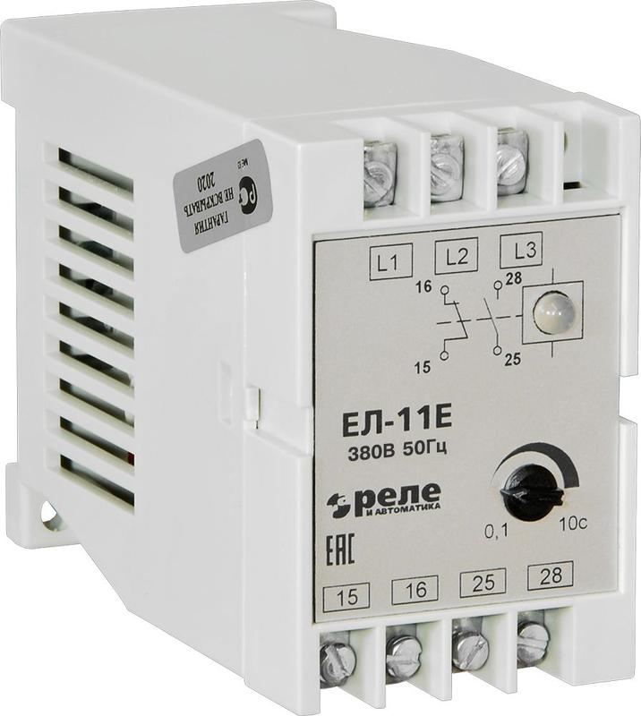 Реле контроля фаз ЕЛ-11Е 380В 50Гц A8222-77135136