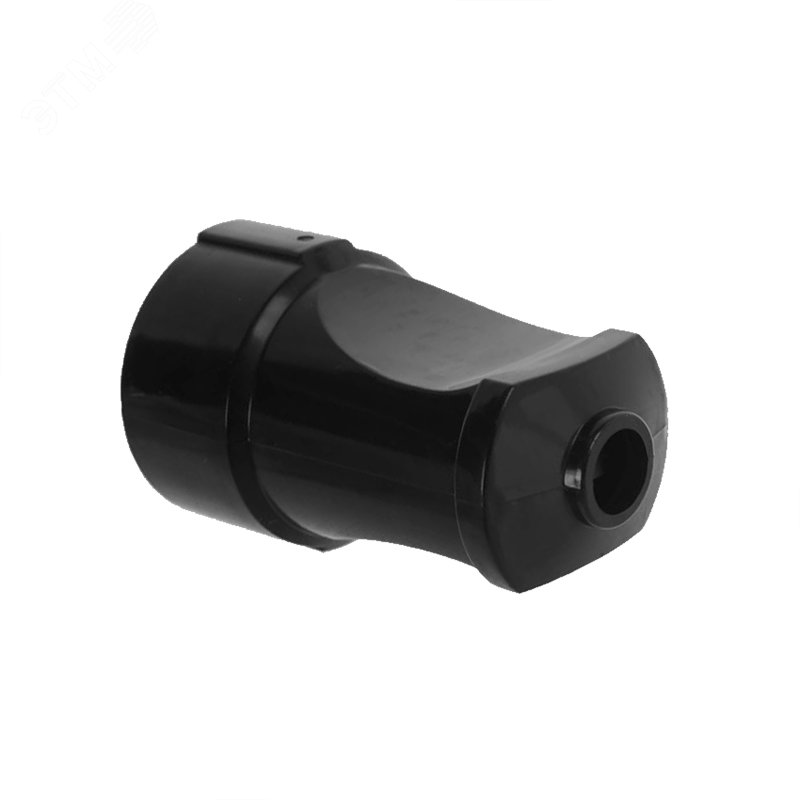 Гнездо штепсельное с заземлением черное 16А 250В А1020