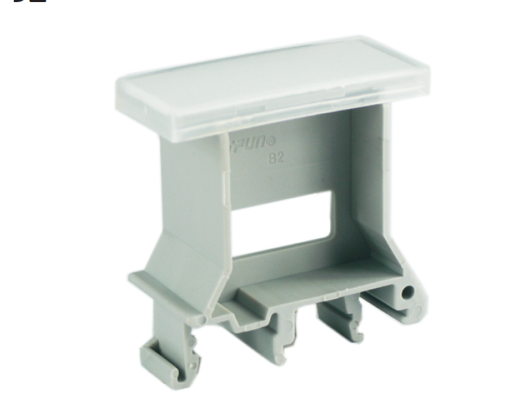 Держатель маркировки B2(GY) - Держатель маркировки, пластик, широкий, цвет: серый, тип монтажа: DIN 35