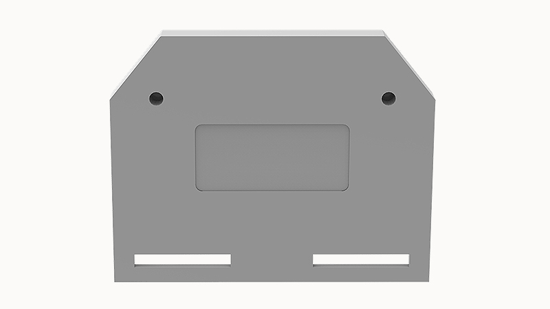 Торцевая крышка D-WS6-SD-01P-11 - Торцевая крышка, для клемм WS6-SD..., цвет: серый