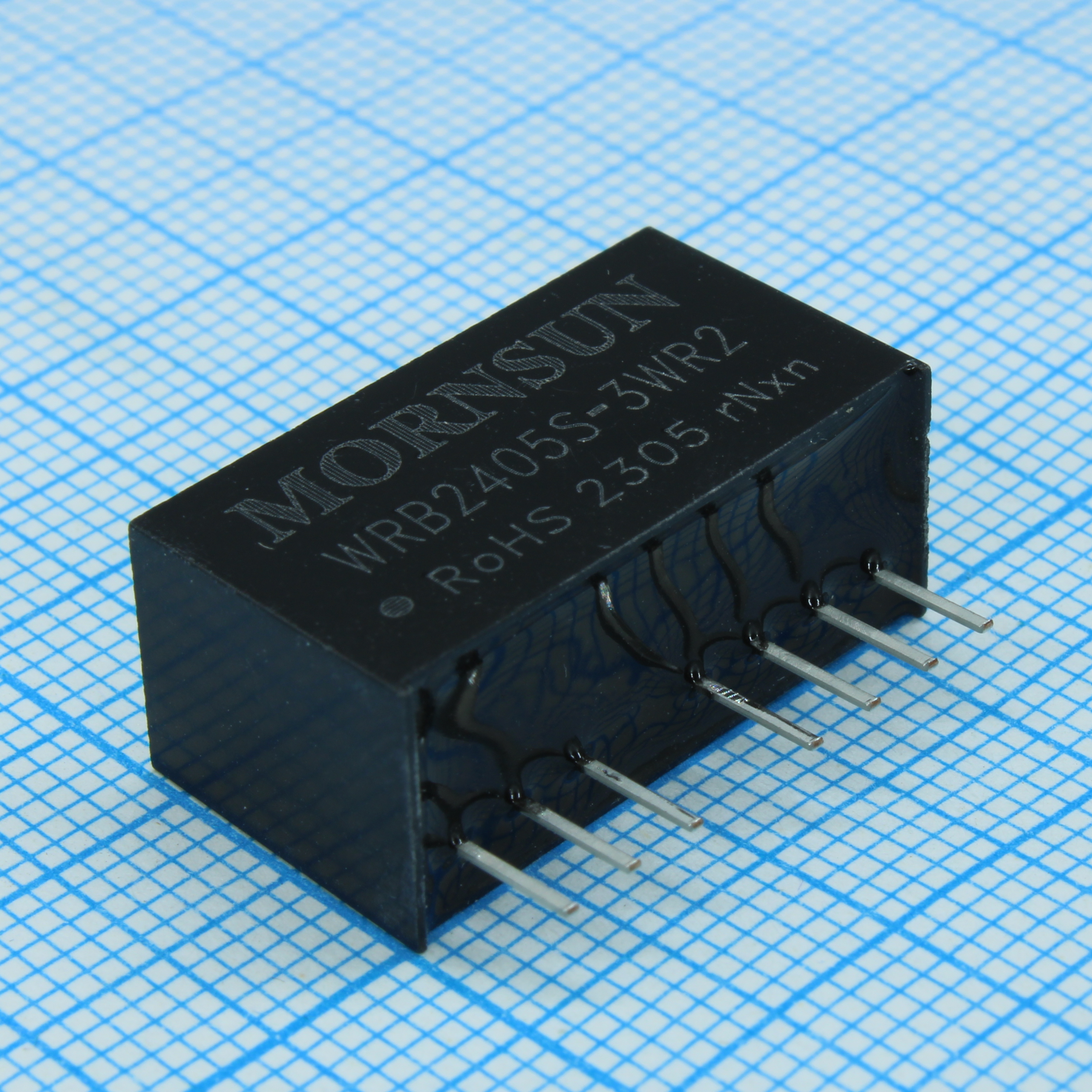 WRB2405S-3WR2 - Преобразователь DC/DC мощность, Вт: 3 вход 24(18-36)В выход 5В изоляция: 1500В, 22.0*9.5*12.0мм