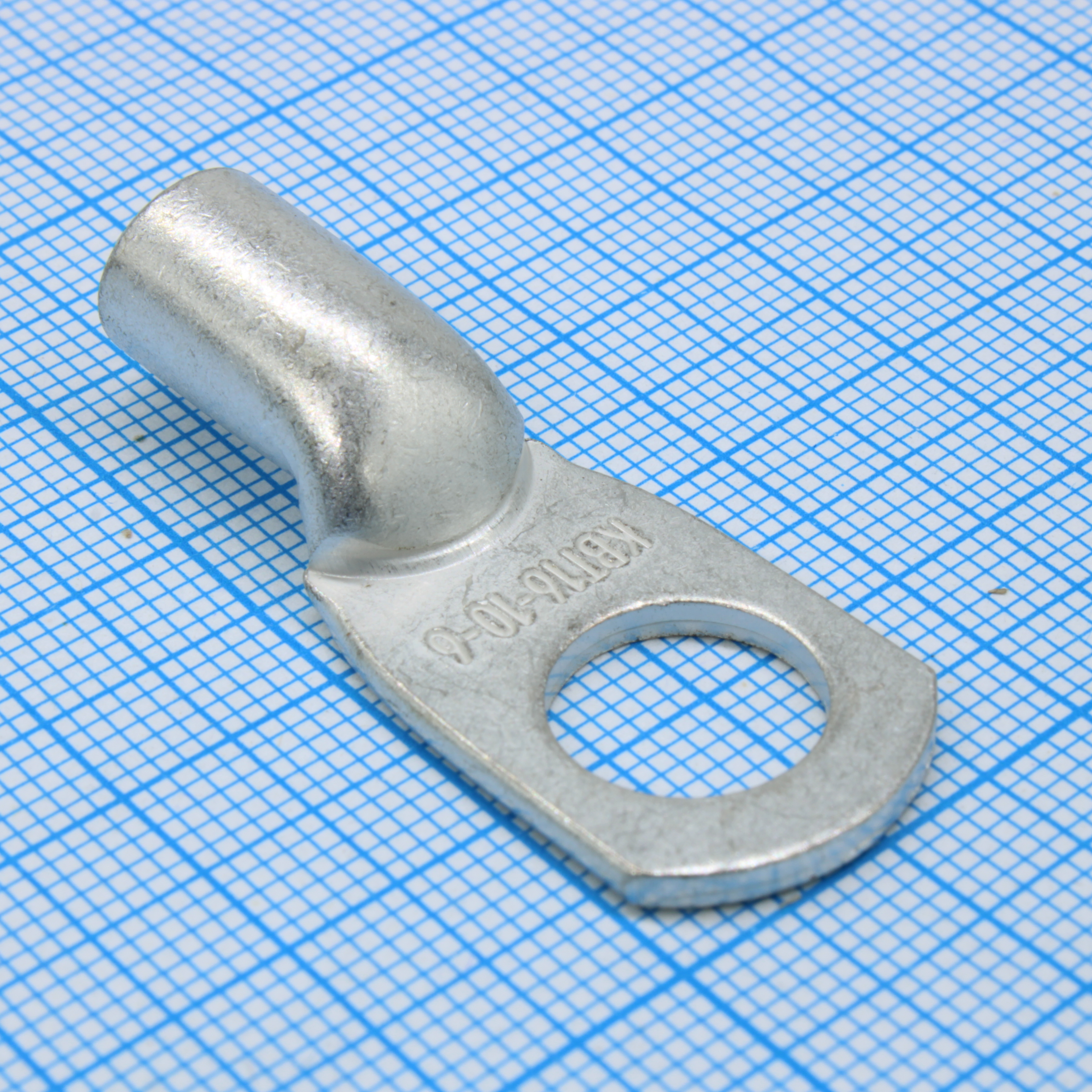 ТМЛ 16-10-6 - Наконечник кабельный медный луженый по ГОСТ кольцевой М10 под опрессовку проводов сечением 16 мм2