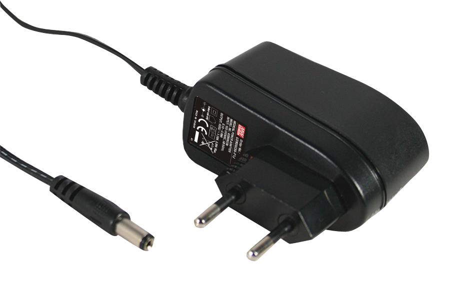 GSM06E24-P1J - AC-DC, 6Вт, сетевой адаптер, выход 24В/0.25А, вход 85...264В AC, 47...63 Гц, 32x66x42.5мм, 0...+50°C, для медицинского применения