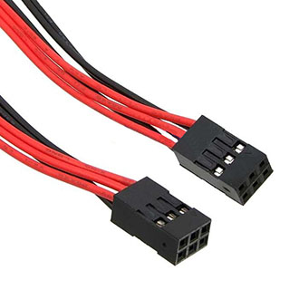 BLD 2X03 *2 AWG26 0.3M - Межплатный кабель питания BLD 2x03*2, AWG26, 0.3 м