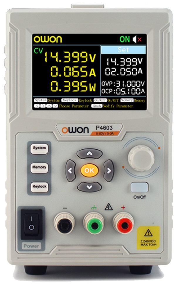 P4603 - Источник питания программируемый, 0-60В 0-3А 180Вт, разрешение 1мВ/1мА