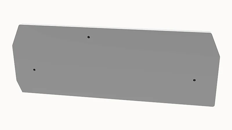 Торцевая крышка D-WS10-TW-01P-11 - Торцевая крышка, для клемм WS10-TW..., цвет: серый