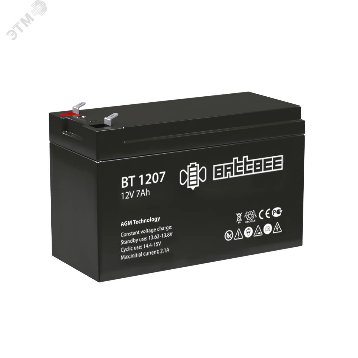 Аккумулятор 12В 7Ач Battbee 4614060010008