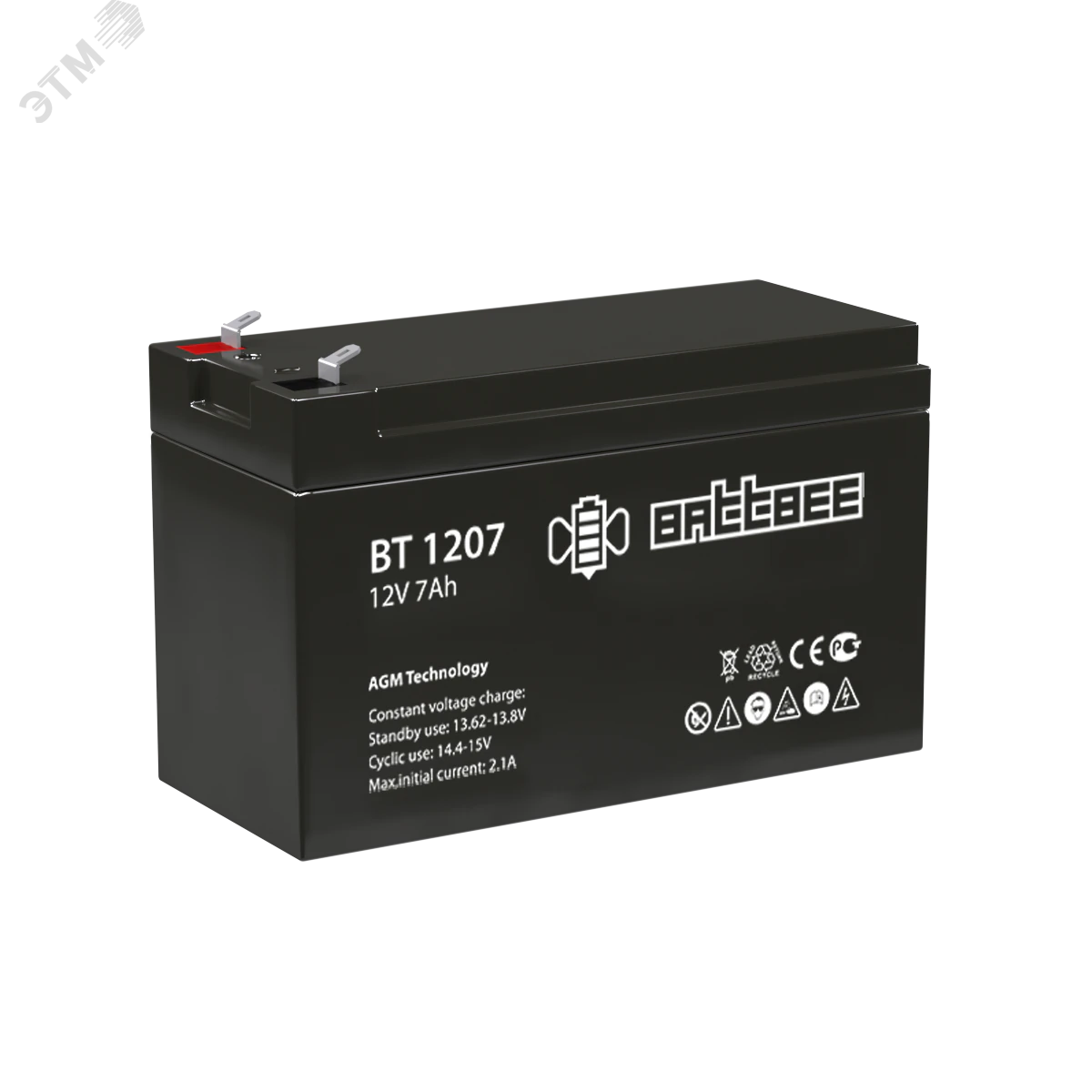 Аккумулятор 12В 7Ач Battbee 4614060010008