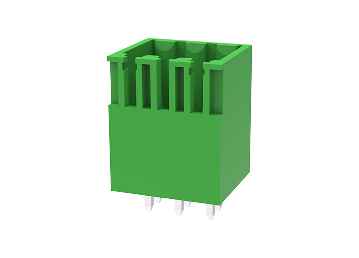 Вилочный разъем на плату MC-DPG3.5V18-3500 - Вилочный разъем, вертикальный, два контакта на полюс, на плату, шаг: 3.5 мм, 18 полюсов, фиксация на плате пайкой, исполнение: стандартное, 125A, 10A, цвет: зеленый Вилочный разъем на плату MC-DPG3.5V18-3500 - Вилочный разъем, вертикальный, два контакта на полюс, на плату, шаг: 3.5 мм, 18 полюсов, фиксация на плате пайкой, исполнение: стандартное, 125A, 10A, цвет: зеленый