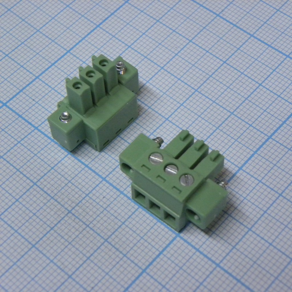 15EDGKM-3.81-03P-14-00A(H) - Разъемный клеммный блок, 3 контакта. Серия 15EDGKM-3.81