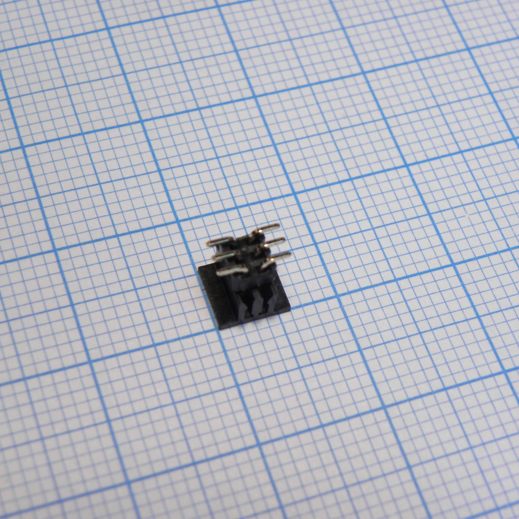DS1031-08-2X3P8BS42SR-3A - Вилка штыревая 1.27 мм на плту, 2X3