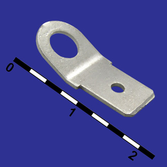 DJ616-6.3 - Клемма ножевая 6.3мм на плату под винт М4