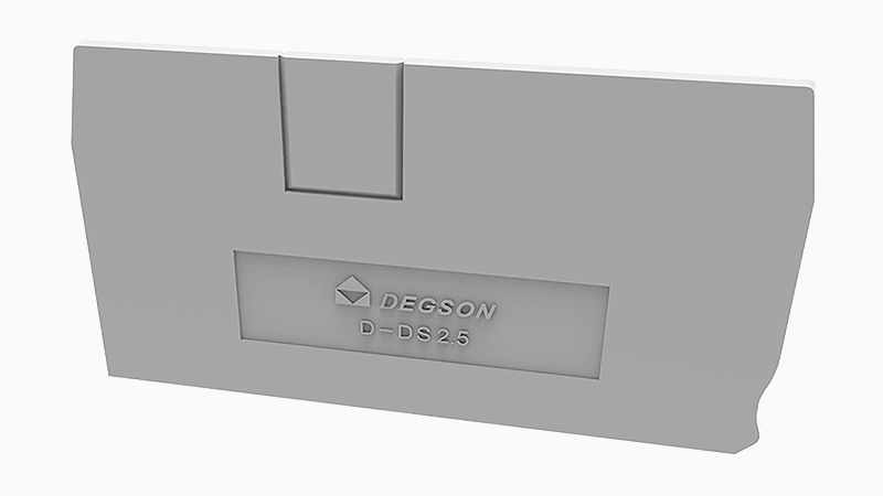 Торцевая крышка D-DS2.5-01P-11 - Торцевая крышка, для клемм DS2.5..., цвет: серый