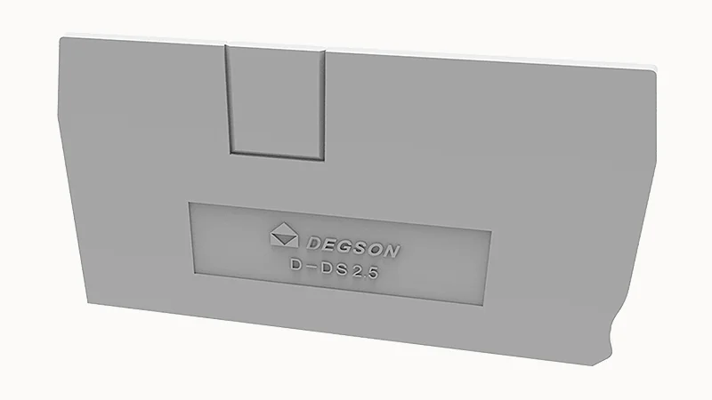 Торцевая крышка D-DS2.5-01P-11 - Торцевая крышка, для клемм DS2.5..., цвет: серый