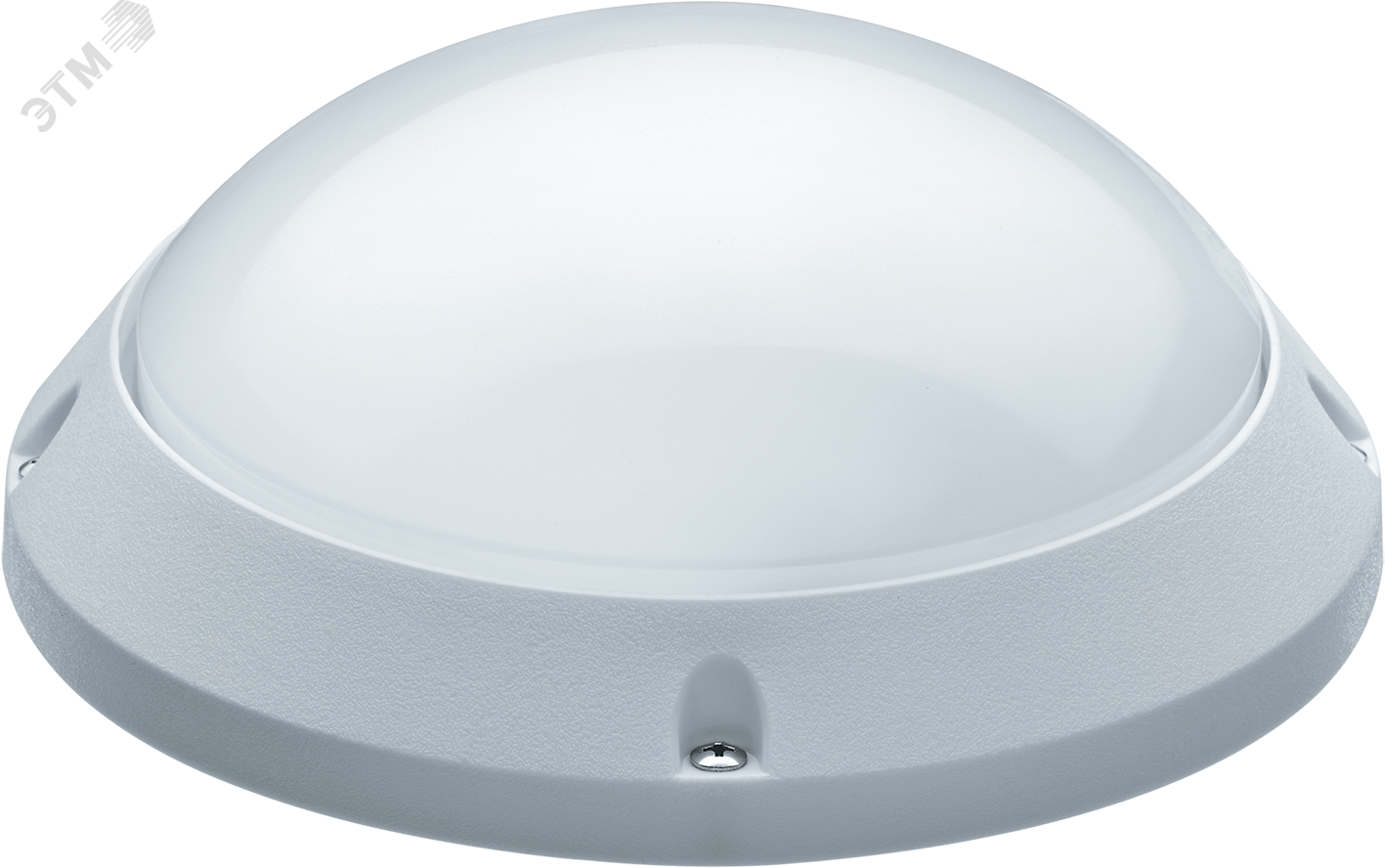 Светильник светодиодный ДБП-12w 4000К 1100Лм 12/48в IP65 круглый пластиковый белый 21009