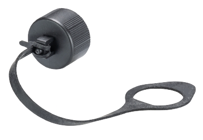 Заглушка RST16I2/I3 SW +STRAP - Защитная крышка контактной группы неиспользуемого вилочного разъема gesis RST MINI, 2/3 полюса, с защитой от утери (поводок), цвет: черный