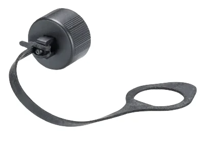 Заглушка RST16I2/I3 SW +STRAP - Защитная крышка контактной группы неиспользуемого вилочного разъема gesis RST MINI, 2/3 полюса, с защитой от утери (поводок), цвет: черный