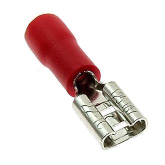 FDD1.25-187 RED - Клемма ножевая изолированная FDD1.25-187(5) HST, красная