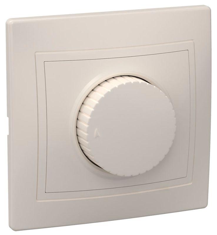 Светорегулятор поворот. СП КВАРТА IP20 ВСР10-1-0-ККм крем. EDK10-K33-03-DM